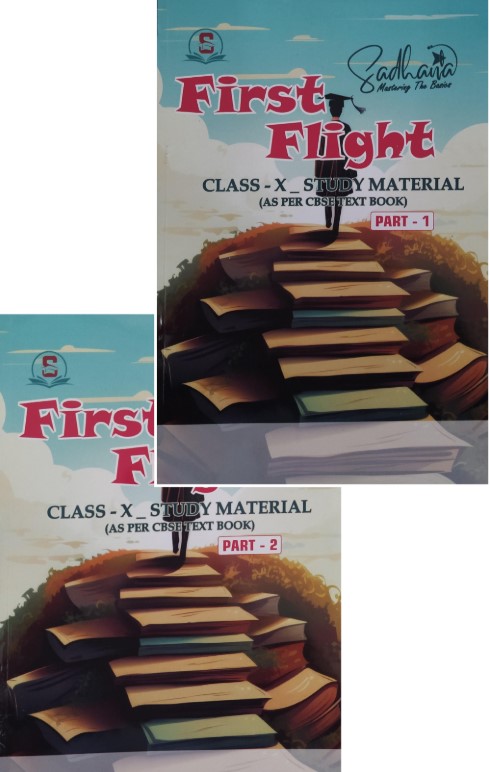 English First Flight Class 10 Sadhana Study Material  Volume ( 1&2)